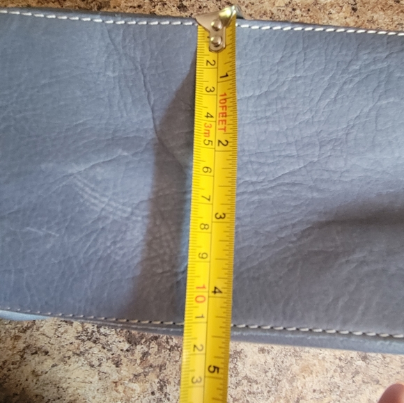 American Leather Co. Blue Shoulder Purse - Picture 11 of 12